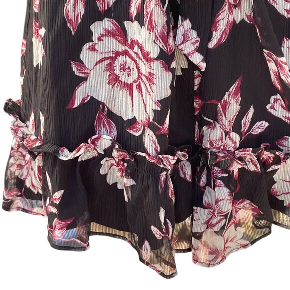 Ali & Jay Floral Ruffle Bell Sleeves Open Back Romper - Picture 5 of 7